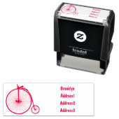 Cartoon für Fahrräder Permastempel (Beispiel)