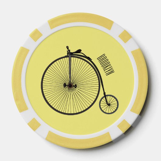 Cartoon für Fahrräder Pokerchips (Rückseite)