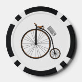 Cartoon für Fahrräder Pokerchips (Rückseite)