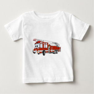 Cartoon für Haken- und Ladenfeuer Baby T-shirt
