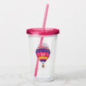 Cartoon für Heißluftballon Acryltrinkbecher (Rückseite)
