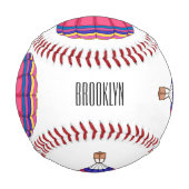 Cartoon für Heißluftballon Baseball (Rückseite)