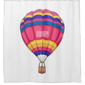 Cartoon für Heißluftballon Duschvorhang (Vorderseite)