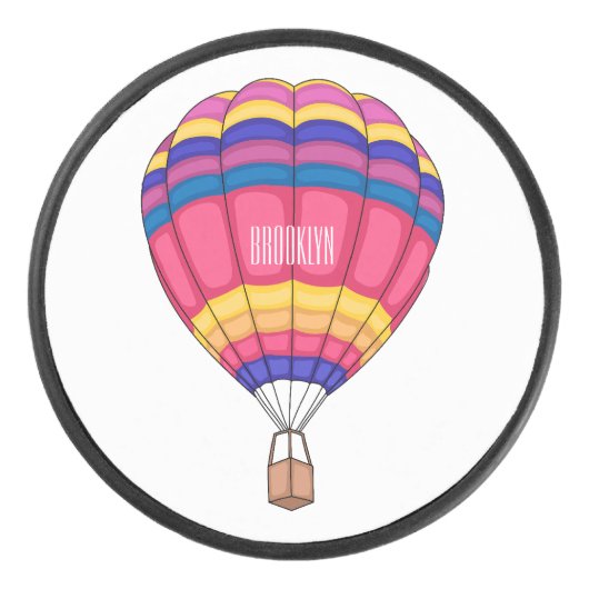Cartoon für Heißluftballon Eishockey Puck (Vorderseite)