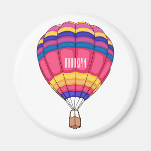 Cartoon für Heißluftballon Magnet