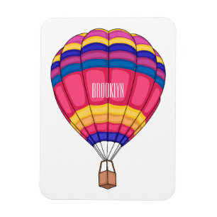 Cartoon für Heißluftballon Magnet