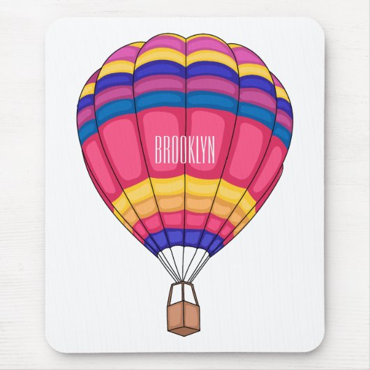 Cartoon für Heißluftballon Mousepad (Vorne)