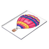 Cartoon für Heißluftballon Notizblock (Linke Seite)