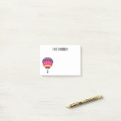 Cartoon für Heißluftballon Post-it Klebezettel (Auf Schreibtisch)