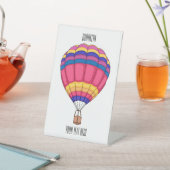 Cartoon für Heißluftballon Sockelschild (In SItu)