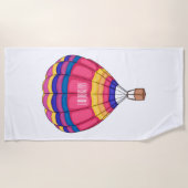 Cartoon für Heißluftballon Strandtuch (Vorderseite)