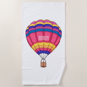 Cartoon für Heißluftballon Strandtuch