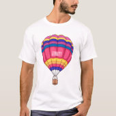 Cartoon für Heißluftballon T-Shirt (Vorderseite)