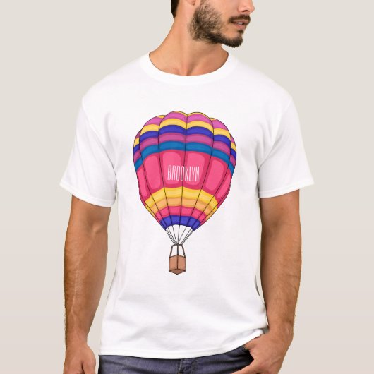 Cartoon für Heißluftballon T-Shirt (Vorderseite)