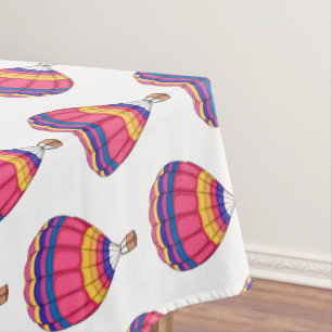Cartoon für Heißluftballon Tischdecke