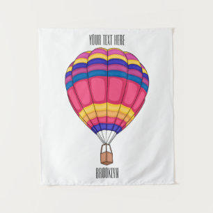 Cartoon für Heißluftballon Wandteppich