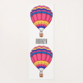 Cartoon für Heißluftballon Yogamatte (Rückseite)