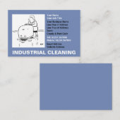 Cartoon für industrielle Reinigung Visitenkarte (Vorne/Hinten)