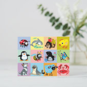 Cartoon für Kinder Postkarte (Stehend Vorderseite)