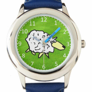 Cartoon für Kinderschaf-Design Armbanduhr
