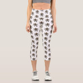 Cartoon für Kokosnuss Capri Leggings (Vorderseite)