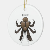 Cartoon für Kokosnuss Keramik Ornament (Links)