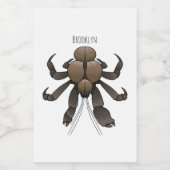 Cartoon für Kokosnuss Lebensmitteletikett (Einzelnes Label)