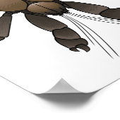 Cartoon für Kokosnuss Poster (Ecke)