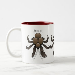 Cartoon für Kokosnuss Zweifarbige Tasse