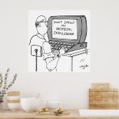 Cartoon für künstliche Intelligenz 1931 Poster (Küche)