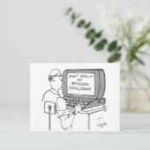 Cartoon für künstliche Intelligenz 1931 Postkarte (Stehend Vorderseite)