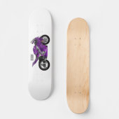 Cartoon für lila Motorräder Skateboard (Vorderseite)