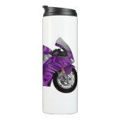Cartoon für lila Motorräder Thermosbecher (Nach rechts gedreht)
