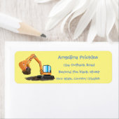 Cartoon für niedlich-orange-Bagger (Insitu)