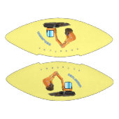 Cartoon für niedlich-orange-Bagger Football (Paneele)