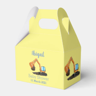 Cartoon für niedlich-orange-Bagger Geschenkschachtel