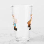 Cartoon für niedlich-orange-Bagger Glas (Links)