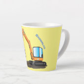 Cartoon für niedlich-orange-Bagger Milchtasse (Rechte Ecke)