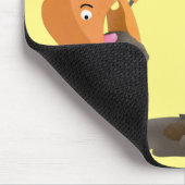 Cartoon für niedlich-orange-Bagger Mousepad (Ecke)