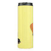 Cartoon für niedlich-orange-Bagger Thermosbecher (Rückseite)