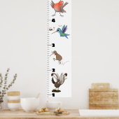 Cartoon für niedliche lustige Vögel Poster (Küche)