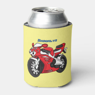 Cartoon für niedliche Motorräder Dosenkühler