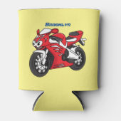 Cartoon für niedliche Motorräder Dosenkühler (Vorderseite)