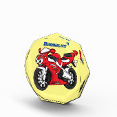 Cartoon für niedliche Motorräder Fotoblock (Rechts)