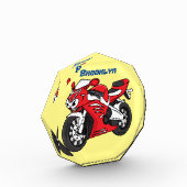 Cartoon für niedliche Motorräder Fotoblock (Links)