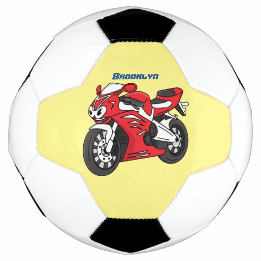 Cartoon für niedliche Motorräder Fußball (Vorderseite)