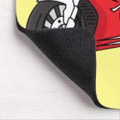 Cartoon für niedliche Motorräder Mousepad (Ecke)