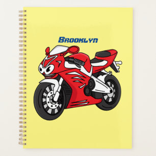 Cartoon für niedliche Motorräder Planer