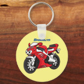 Cartoon für niedliche Motorräder Schlüsselanhänger (Vorderseite)