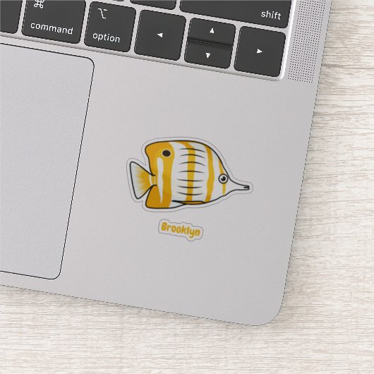 Cartoon für niedliche Schmetterlinge Aufkleber (Ausschnitt)